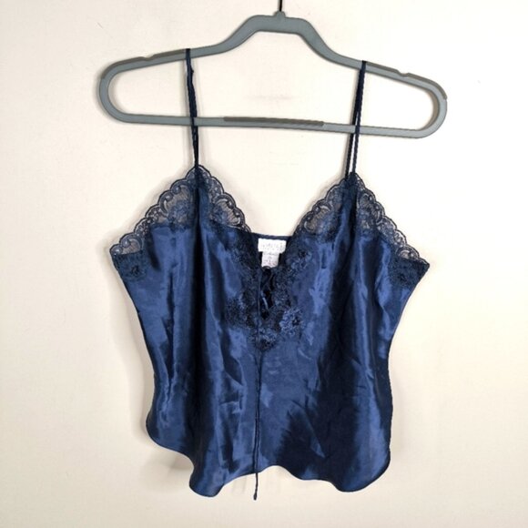 La SENZA Other - La Senza Babydoll Retro 90s Y2K Glam Satin Lace Corset Lingerie Camisole XL